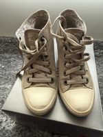 Sneakers Esprit beige con zeppa, taglia 37