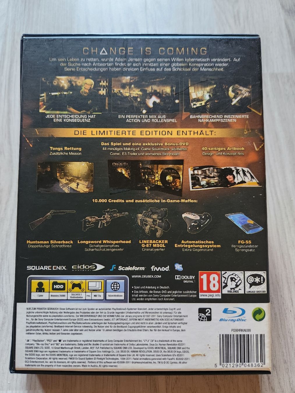 Sony Giochi: Deus Ex: Human Revolution Limited Edition - PS3, Top Zustand – Usato da Tafers venduto da whereyogamesat 1