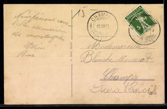 Cartoline postali: Litho Solothurn, Panorama mit Kurhaus We – Usato da Berlin venduto da bartko-reher 1