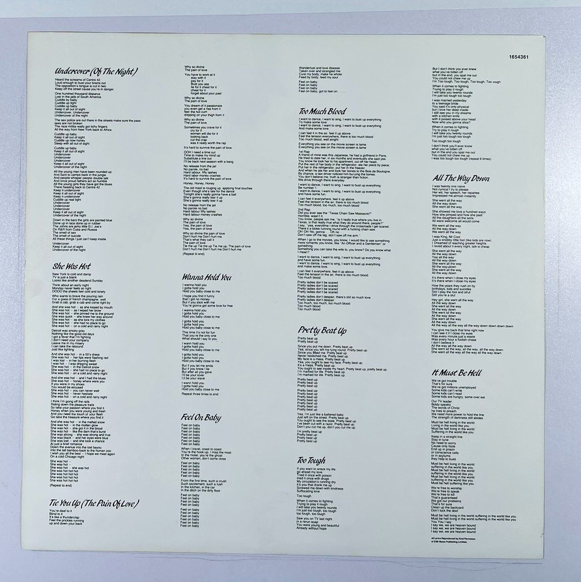 Schallplatten: LP: ROLLING STONES - Undercover (1983) – Neu (gemäss Beschreibung) aus Frenkendorf von Yard-Sale-2000 3