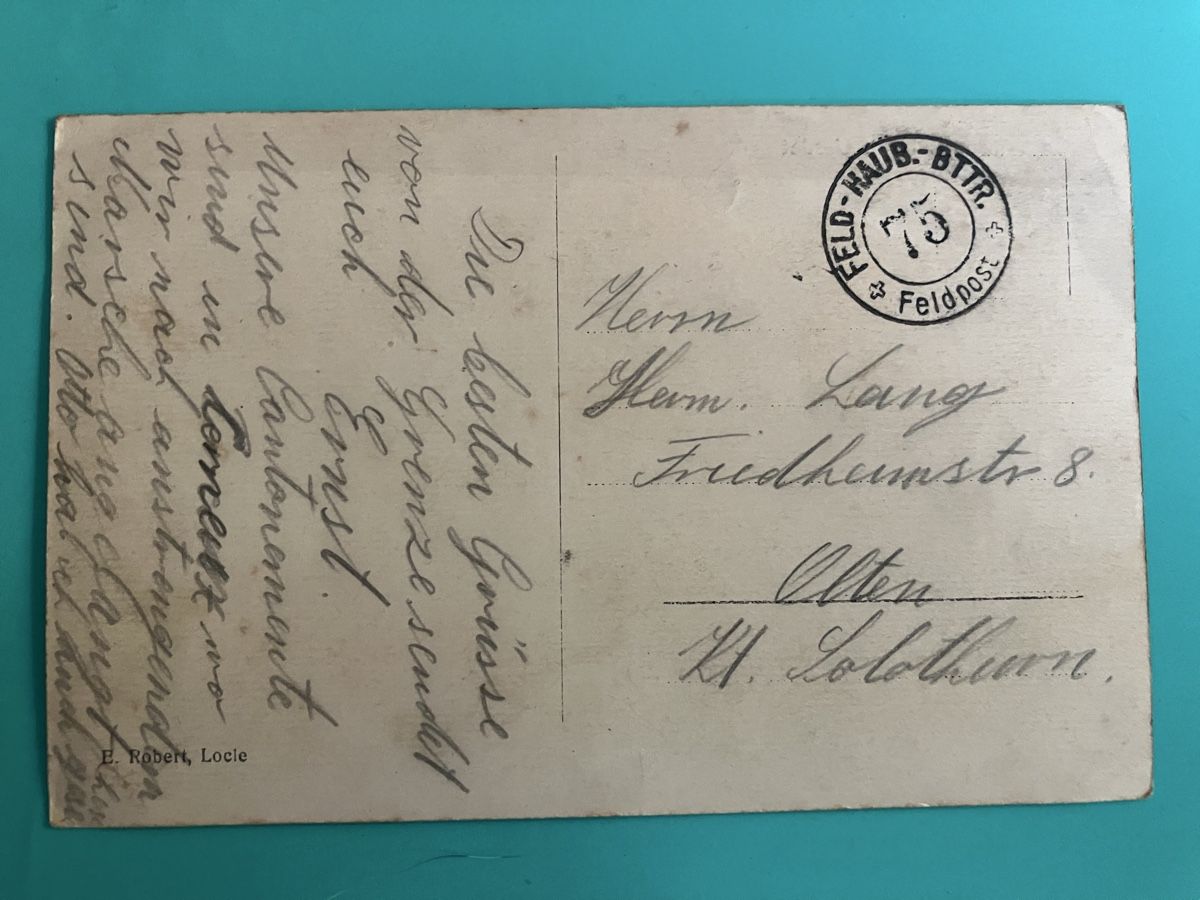 Cartoline postali: Alte Ansichtskarte "Souvenir du Gardot" mit Stempel Feldpost – Usato da Bauma venduto da Baumer71 1