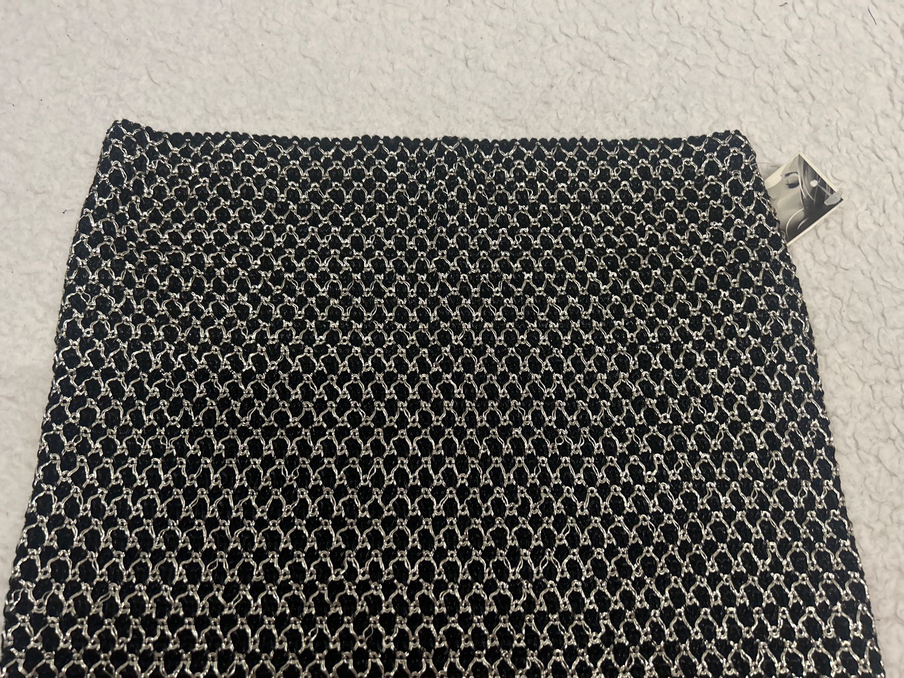 Gonne: Stretch Minirock schwarz silbrig Gr S-L Neu – Nuovo e nell'imballaggio originale da Regensdorf venduto da Spyke55 2