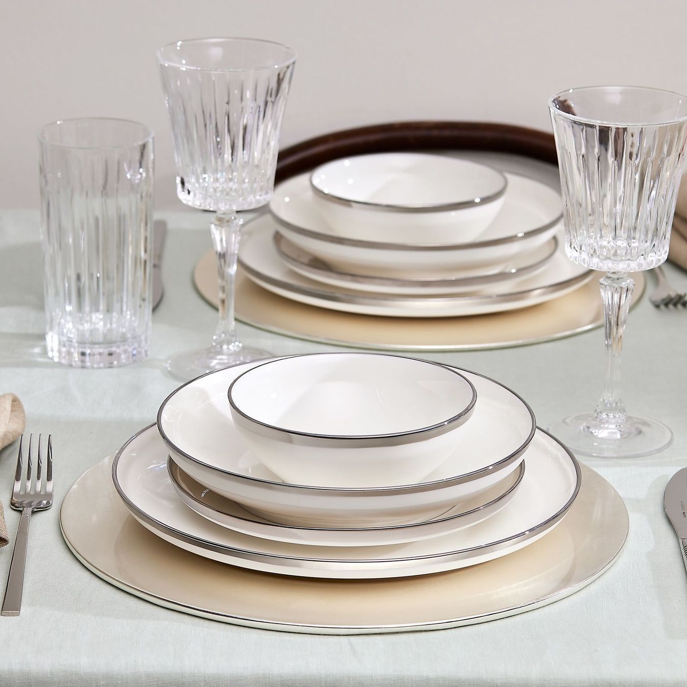 Set di piatti: Karaca Eclipse Platin 57-teilig 12-Personen-Geschirr-Set – Nuovo e nell'imballaggio originale da Reinach AG venduto da evimshop 3