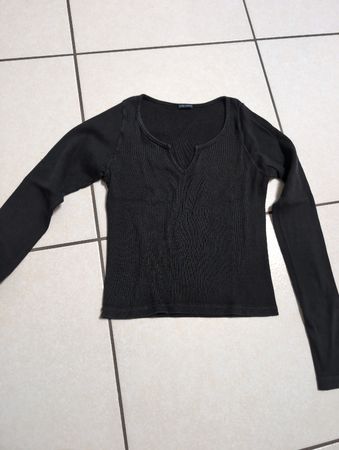 Maglietta manica lunga nera Brandy Melville