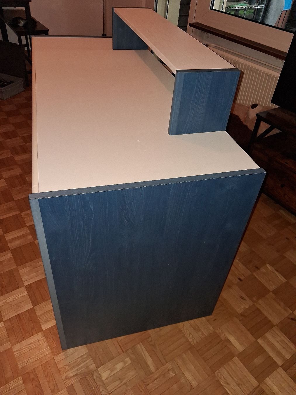Scrivanie: Schreibtisch weiss blau mit Ablage – Usato da Neuhausen am Rheinfall venduto da Shine7878 2