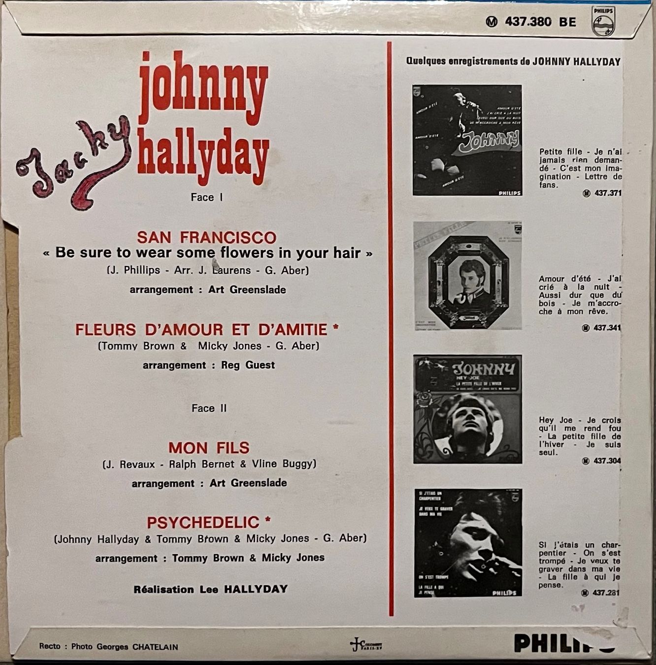 Schallplatten: JOHNNY HALLYDAY - SAN FRANCISCO – Gebraucht aus Bussigny von vinyl-pas-cher 1