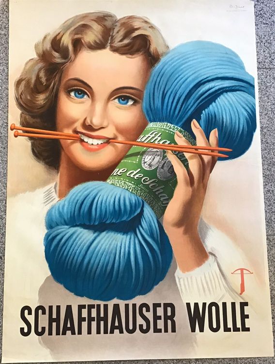 Schaffhauser Wolle Original Litho Plakat | Kaufen Auf Ricardo