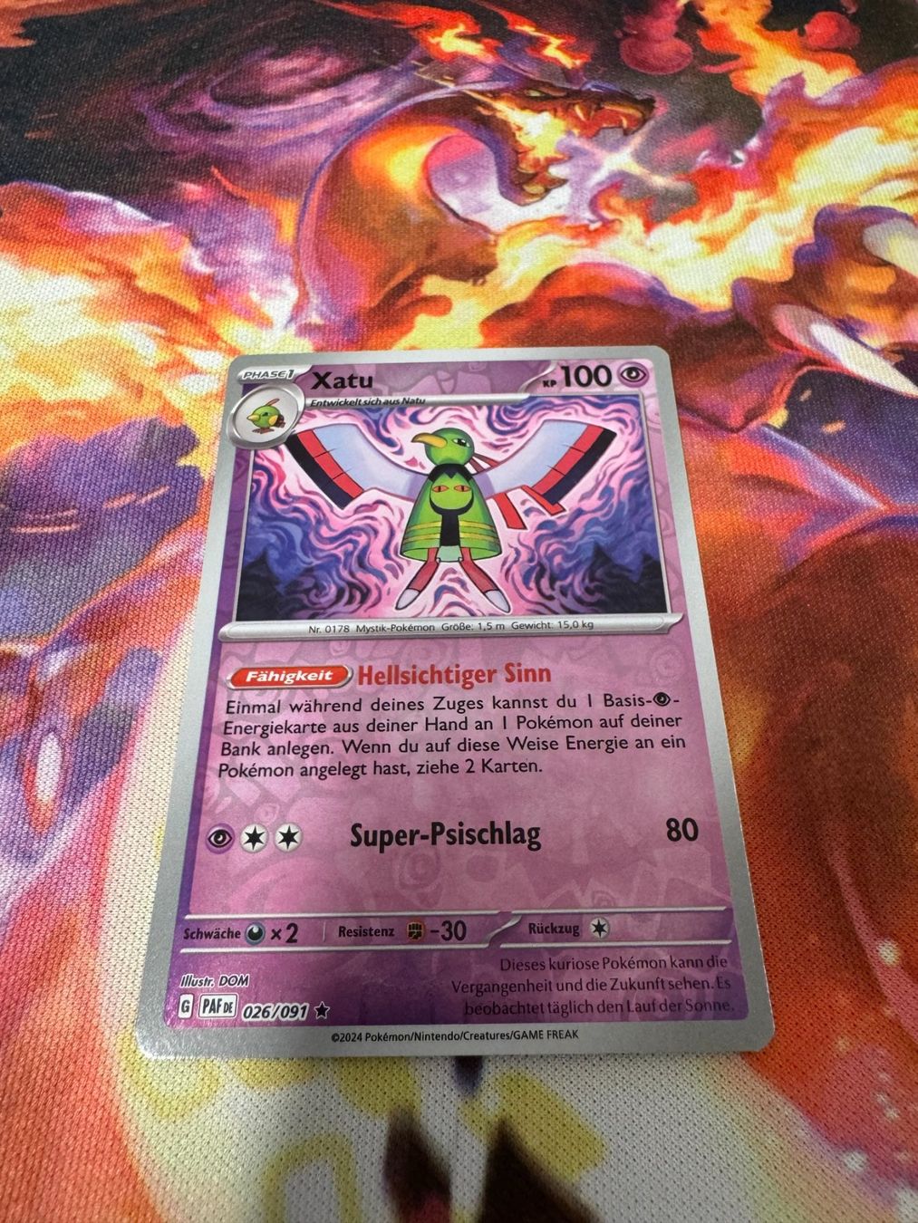 Pokémon Carte collezionabili: Xatu (PAF 026) / Reverse Holo -DE- / Paldeas Schicksale – Nuovo (secondo la descrizione) da Bülach venduto da CherryBlu