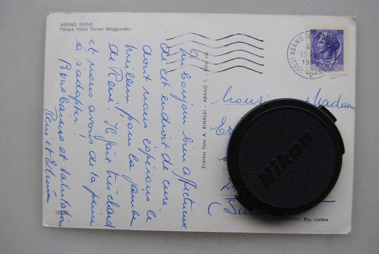 Cartoline postali: AK Abano Terme - Palace Hotel 1970 – Usato da Rüfenacht BE venduto da Toro06 1