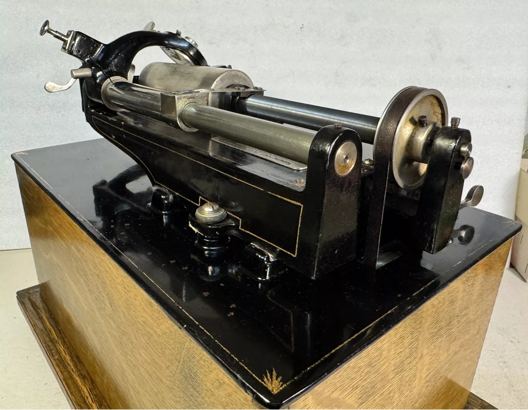 Edison Plattenspieler: Walzen Phonograph Edison – Gebraucht aus Ins von funkflieger 3