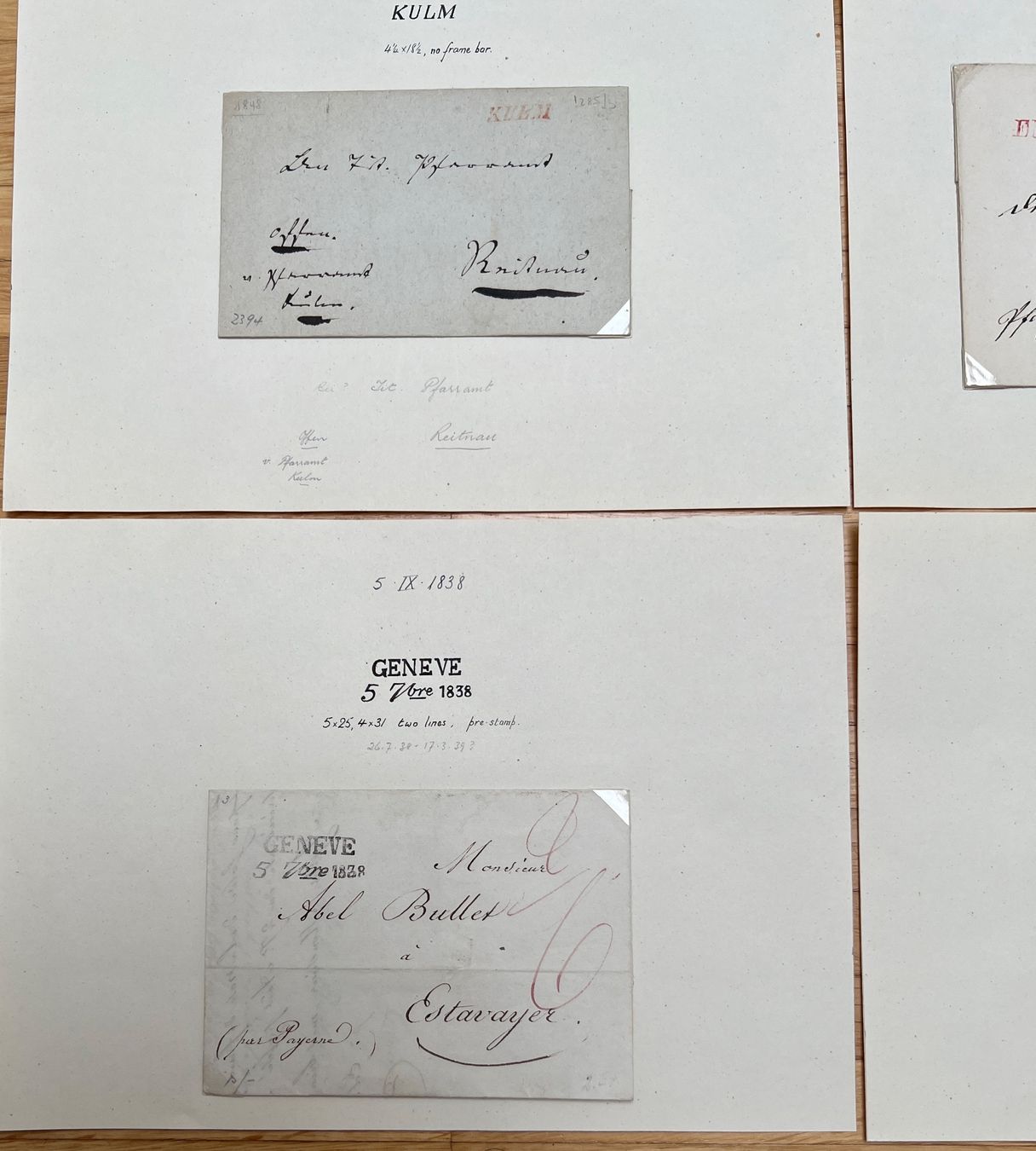 Tutti i francobolli: Kl. Sammlung Falt/Briefe ohne Marken – Usato da Endingen venduto da haifu 4