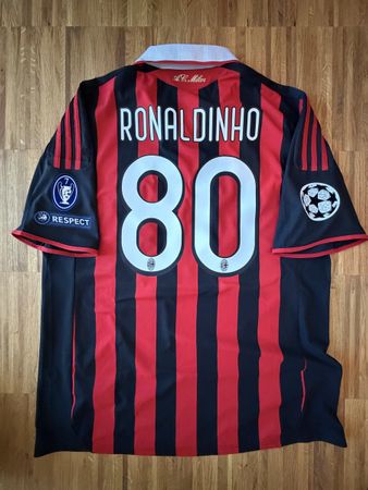 Original Ronaldinho AC Milan 2009/10 Trikot XL