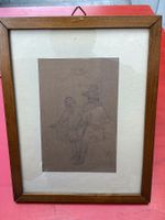 Albert Anker Bleistiftskizze Studie für Buchillustration