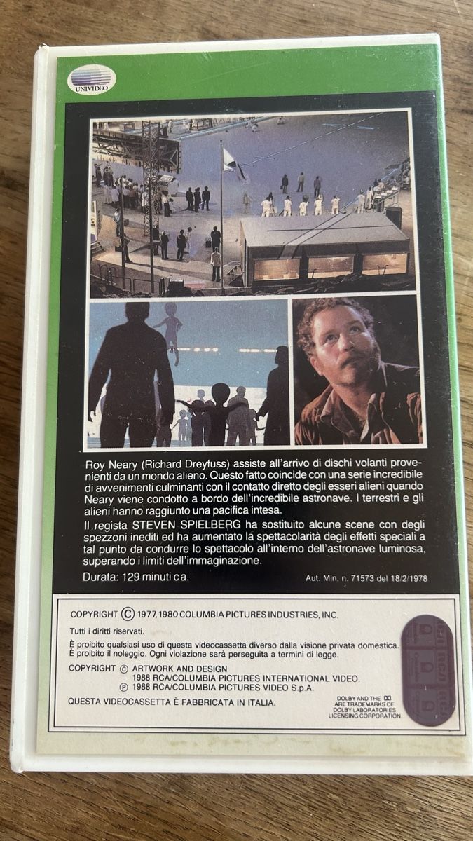 Toutes les VHS: VHS - Close Encounters of the Third kind – D'occasion à Lugano par bad_2t9b 1