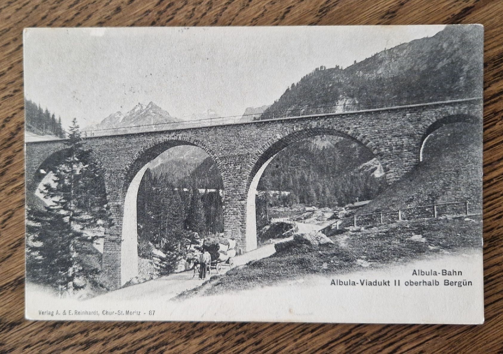 Cartoline postali: Albula-Vidadukt ob Bergün 1913 – Usato da Ebikon venduto da Donar50