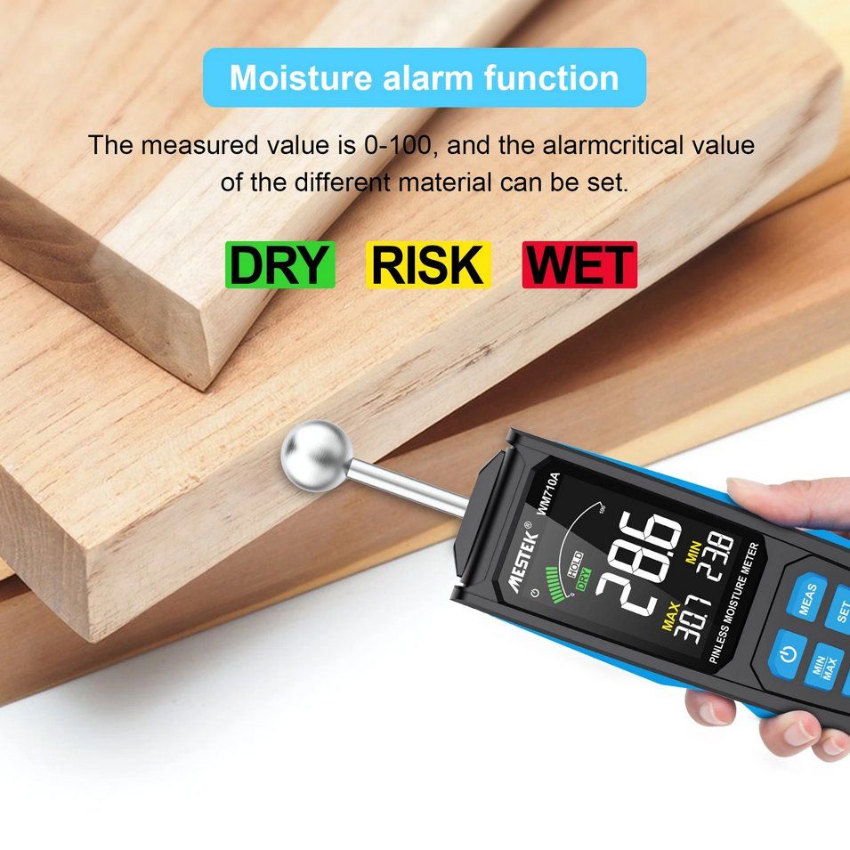 Misurare: Feuchtemessgerät Hygrometer LCD Kontaktlos – Nuovo e nell'imballaggio originale da Genève venduto da Top-Trend 6