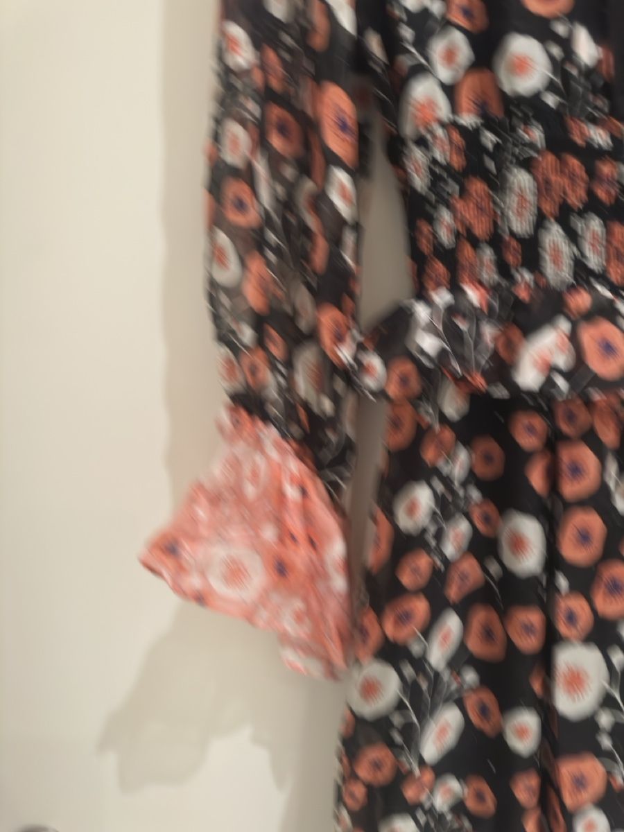 Vestiti: Blumenkleid Gr. 38, Chiffon, Herbstfarben – Usato da Jonen venduto da dibbern 1