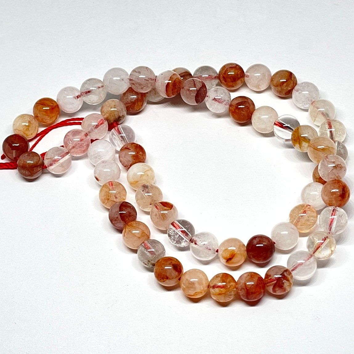 Pietre preziose: Natürliche Kupfer Rutil Quartz Perlen, 6mm – Nuovo (secondo la descrizione) da Thun venduto da Creative-Art-Tess 2
