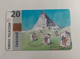 Swisscom Taxcard 20 CHF mit Matterhorn-Motiv
