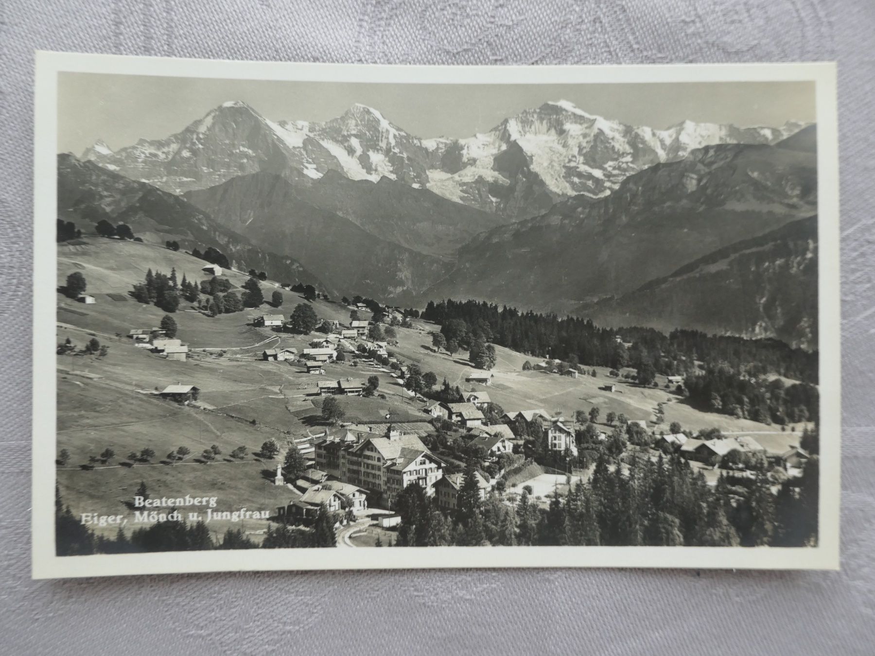 Cartoline postali: Beatenberg Eiger Mönch und Jungfrau - ungelaufen – Usato da Bassersdorf venduto da F-104fan