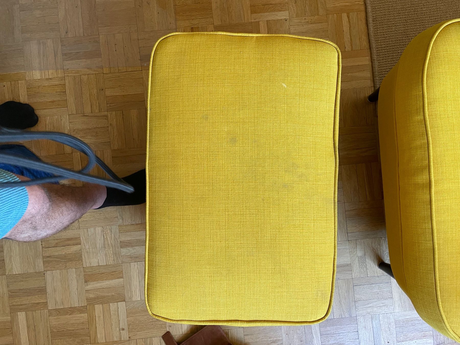Ikea Poltrone: Ikea Strandmon Wingback Chair & Ottoman - Blue - Chic! – Usato da Genève venduto da jeremiej 4