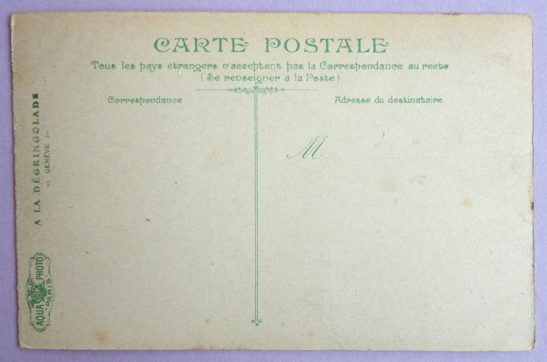 Cartoline postali: Genève - La Rade – Difettoso da Fétigny venduto da Billy2miny 1