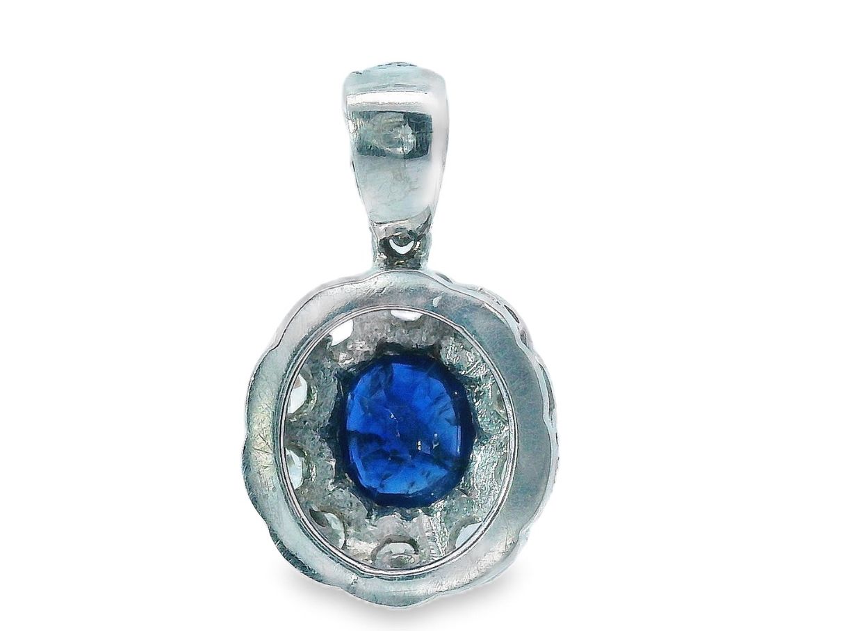 Anhänger: Platin Anhänger mit Saphir & Diamanten – Gebraucht aus Embrach von marufa 4
