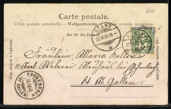 Cartes postales: Stans, Kirche, Winkelriedhaus, Collegium – D'occasion à Berlin par bartko-reher 1