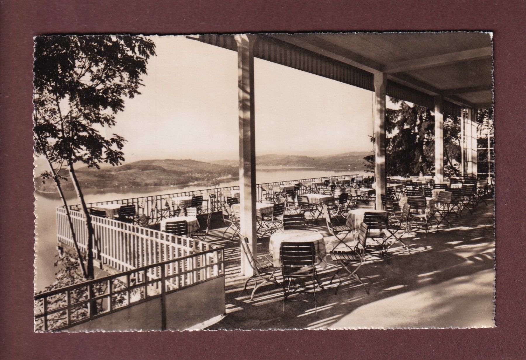 Ansichtskarten: FÜRIGEN - Hotelterrasse - 1944 – Gebraucht aus Pully von nicecards-shop