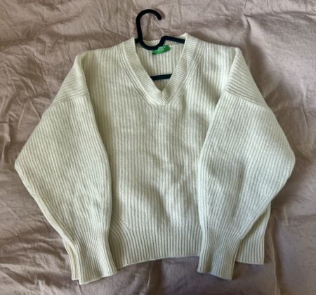 Pull United Colors of Benetton blanc col V 