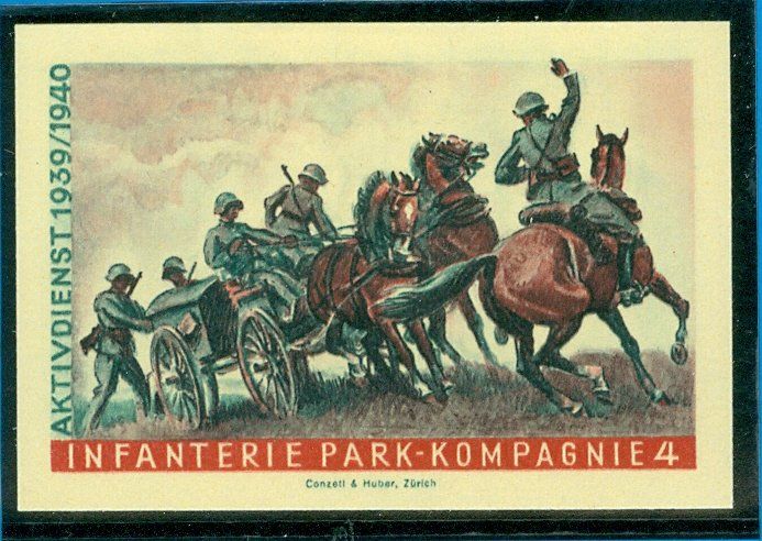 Tutti i francobolli: Infanterie Park Kompagnie 4 – Usato da Zürich venduto da yago-rot