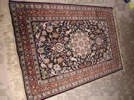 Seidenteppich aus Indien 90x150 cm