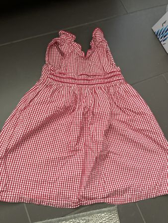 H&M Sommerkleid, rot/weiss kariert, Grösse 104, Top Zustand