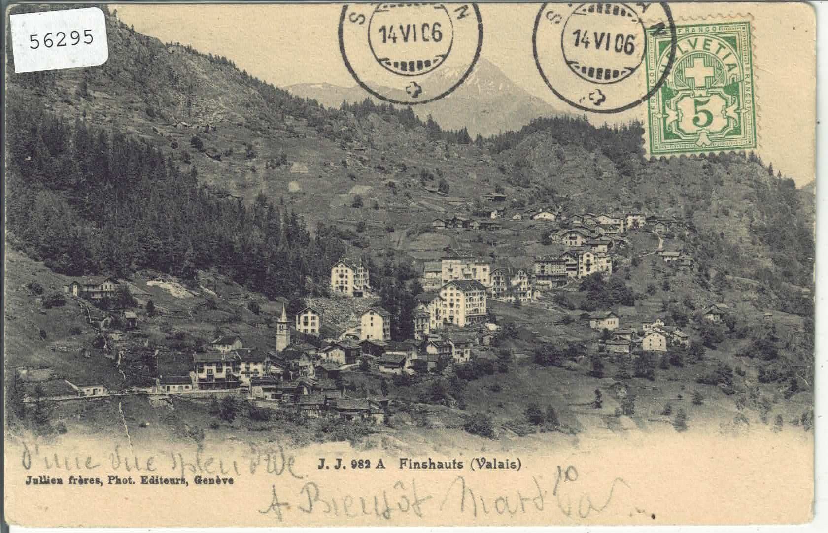 Cartoline postali: Finhaut - Vue generale – Usato da Ettingen venduto da Kartenplanet