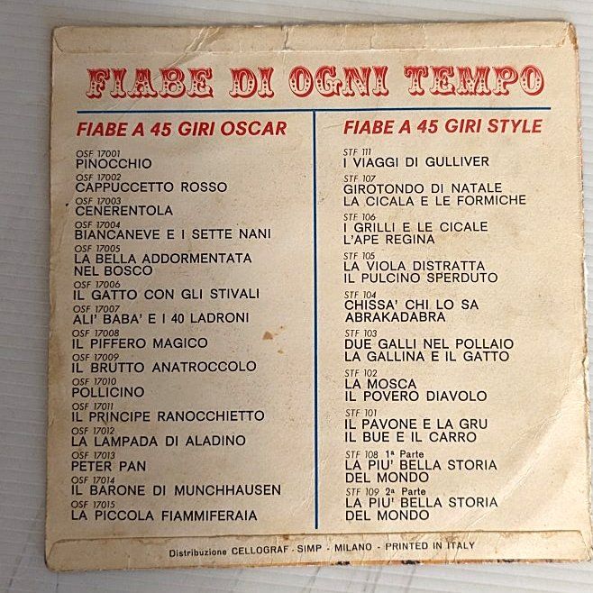 Schallplatten: Single. Fiabe. "Pollicino" in italiano – Gebraucht aus Uetikon am See von Tomarrani 1