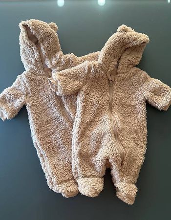 2 x Baby Overall Herbst / Winter Gr 56
