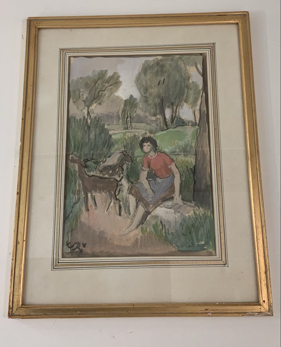 Dipinti: Gouache de Théophile Robert – Usato da rolle venduto da Tontonjulot