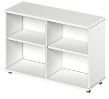 neues Ordner-Regal TETRIS WOOD, B1200mm, weiss