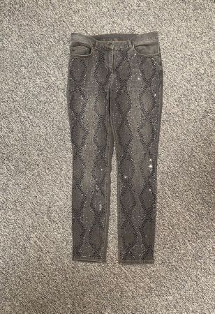 Jeans gris 40 dame