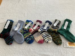 1 Paar neue handgestrickte Kindersocken Nr 24/25 zur Auswahl