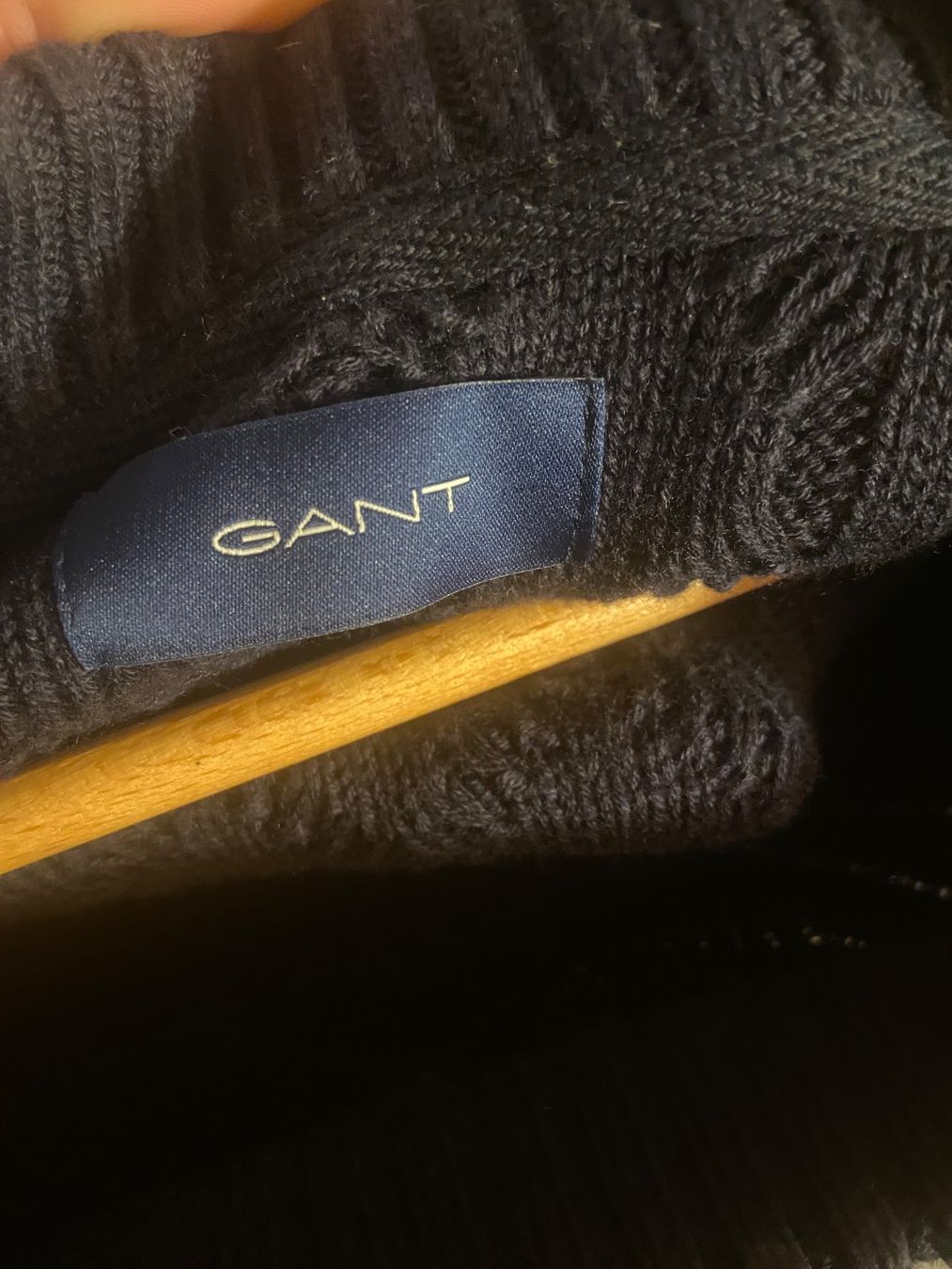Gant Pullover & Sweatshirts: PULL GANT 100% LAINE EN MAILLE TORSADEE BLEU MARINE – Neu und originalverpackt aus Réchy von santiwwrld_514 6