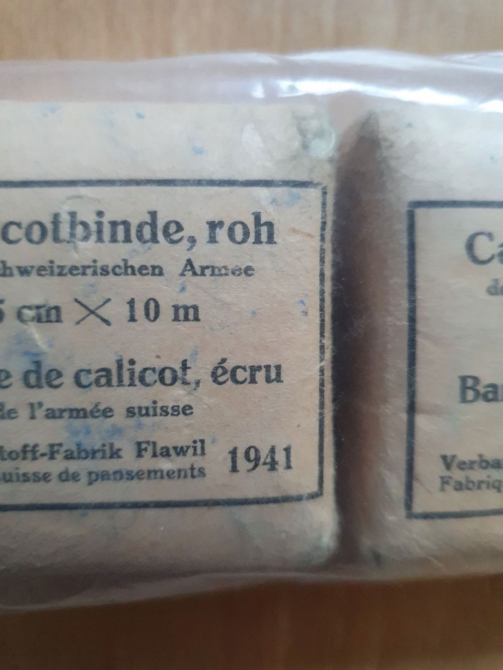 Verbandkästen: Verbandpäckchen Schweizer Armee 1941/42 – Neu und originalverpackt aus Rheineck von Jmurmeli 4