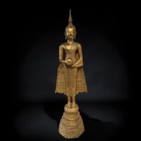 Buddha Mittwoch Bronze Thailand 135 cm – Almosenschale (alt)
