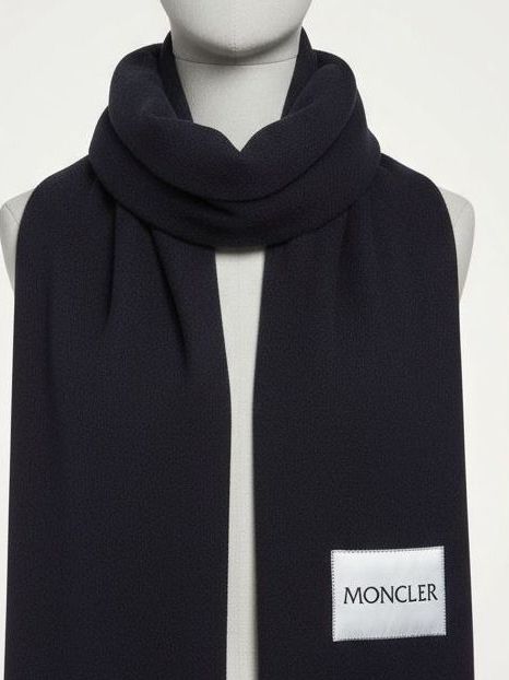 Moncler Sciarpe: Moncler Schal Dunkelblau | NP 400 Fr. – Usato da Zollikon venduto da cielles