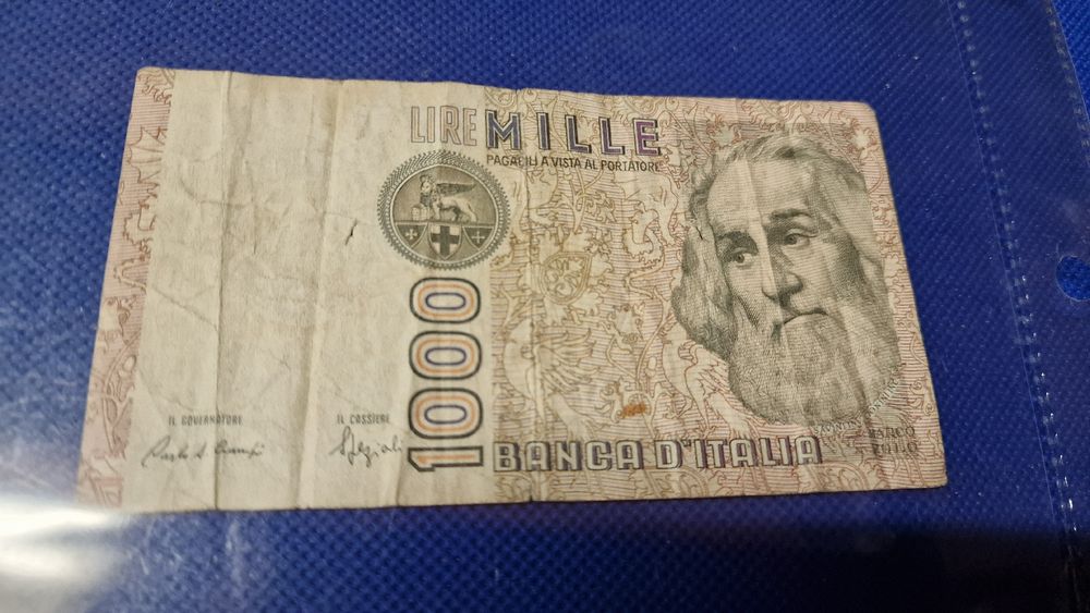 Banknote Italien 1982 (Gebraucht) in Herisau für CHF 1.1 – mit ...