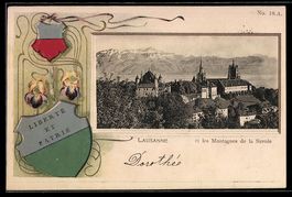 Passepartout-Lithographie Lausanne, Les Montagnes de la Savo