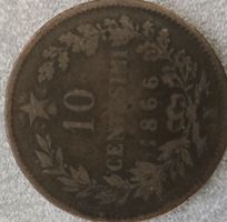 10 Centesimi, 1866, Seltene Münze zu verkaufen