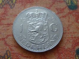 PAYS-BAS  Nederland  1  Gulden  1969
