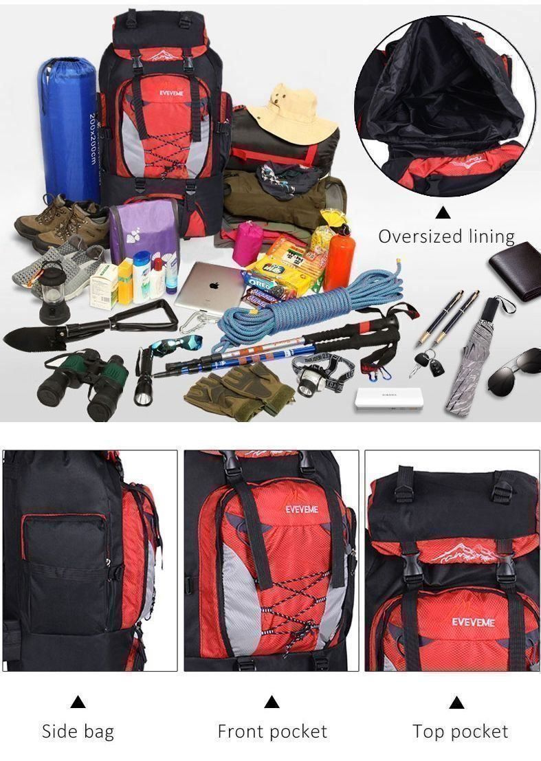 Zaini: Wander Rucksack und Reiserucksack 80L Blau – Nuovo e nell'imballaggio originale da St. Margarethen TG venduto da ursk10 6
