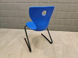 Pantoswing-Lupo Stuhl Design Verner Panton Chair blue 2004